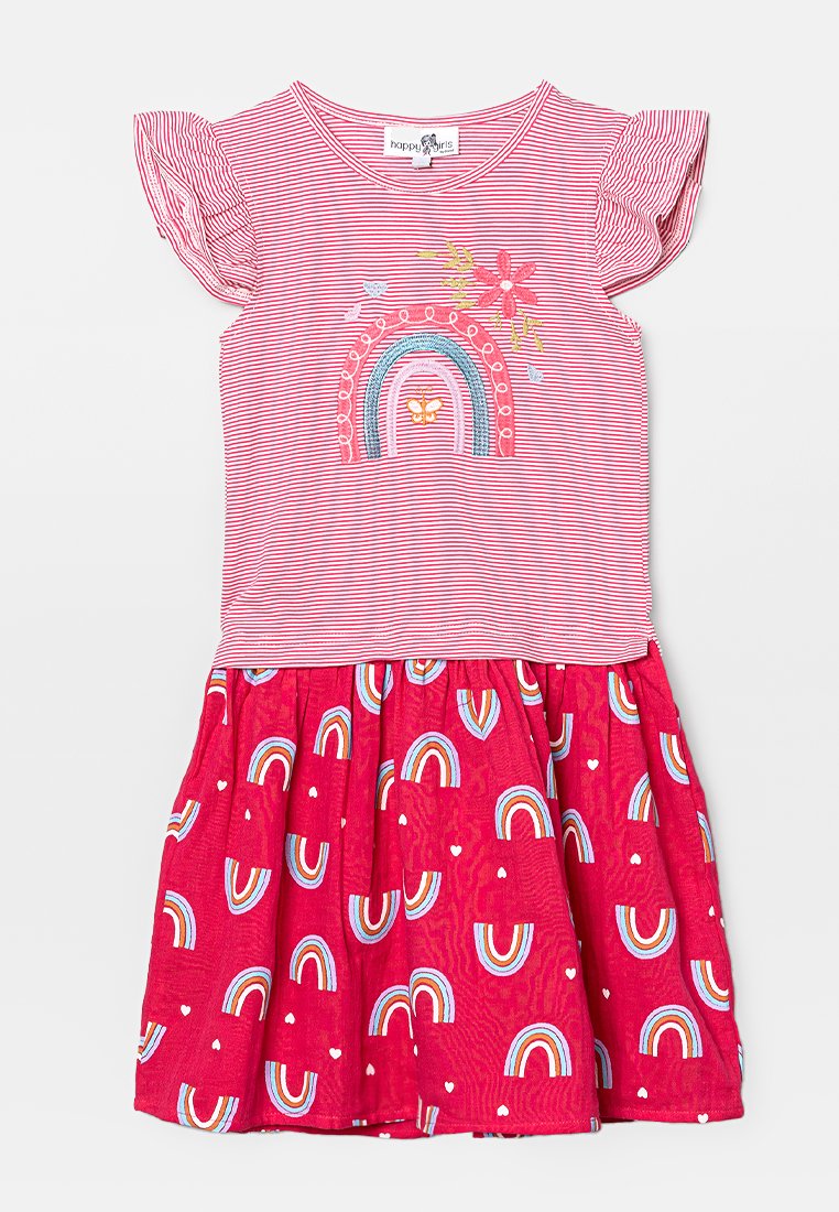 happy girls Jerseyjurk donkerroze