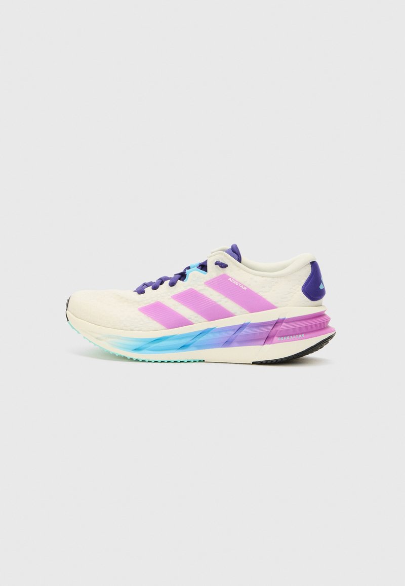 adidas Performance ADISTAR 4 - Road running shoes - white/purple/blue