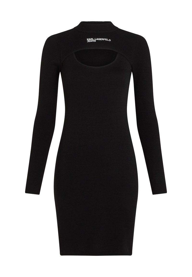 Karl Lagerfeld Jeans Gebreide jurk zwart Karl Lagerfeld Jeans Gebreide jurk zwart