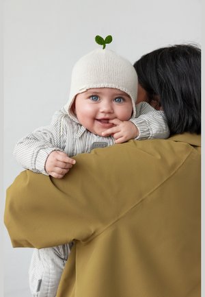 MarMar Copenhagen ALY BABY SPROUT UNISEX - Kootud müts - moon grey