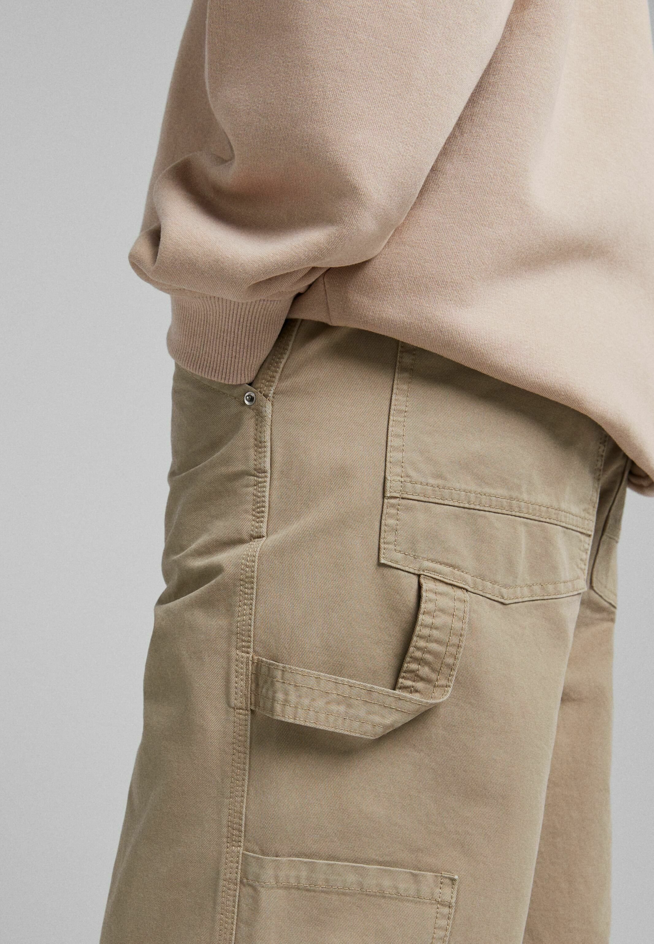 Bershka WIDE LEG CARPENTER - Pantalon 