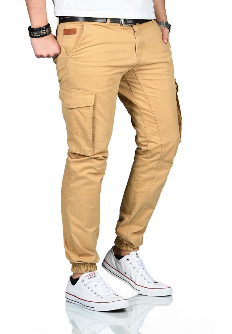 Herren Chinos | Alessandro Salvarini DESIGNER Cargohose beige - CE92588 Herren Chinos | Alessandro Salvarini DESIGNER Cargohose beige - CE92588