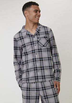 Warme heren pyjama bruin Mountains | Gratis verzending | Online de