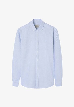 Silbon, CAMISA OXFORD DE MANGA LARGA CON ESTAMPADO DE RAYAS - Camicia - azul