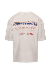 Dropsize HEAVY PEACE OF MIND  - T-shirt imprimé - white