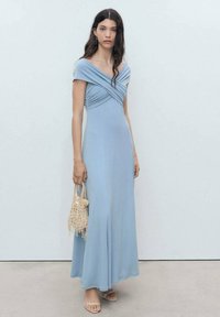 Mango - A-LINE WITH CROSSOVER NECKLINE - Maxi dress - blue Thumbnail Image 1