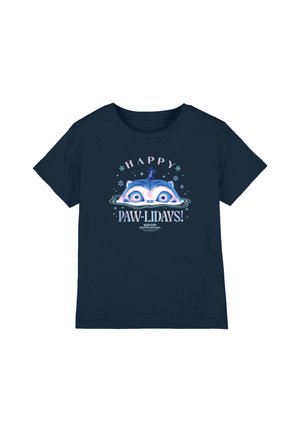 NETFLIX, KPOP DEMON HUNTERS CHRISTMAS DERPY HAPPY PAWLIDAYS UNISEX - T-Shirt print - dark blue