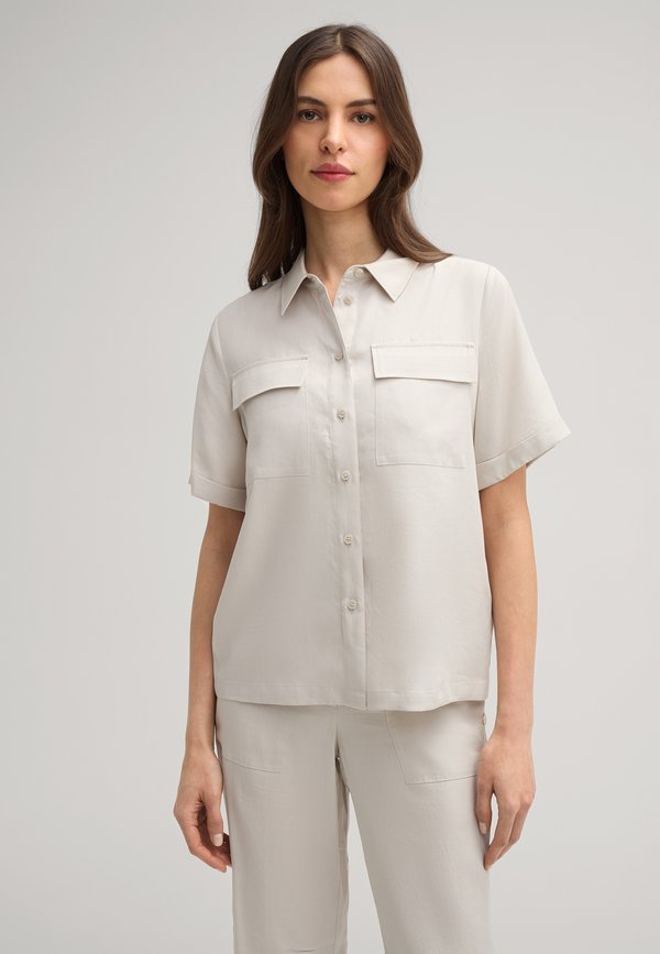 BIRTE - Hemdbluse - greige