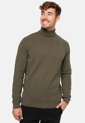 Strickpullover - dark green