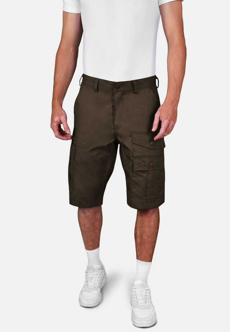normani Outdoor Sports kurze Cargo Sommer Hose Trekking Short - Shorts - braun