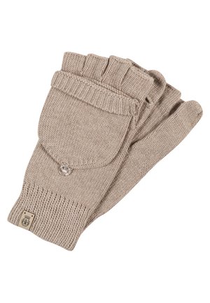 Fingerless gloves - beige