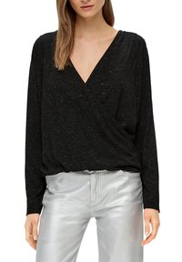 s.Oliver Langarmshirt - schwarz