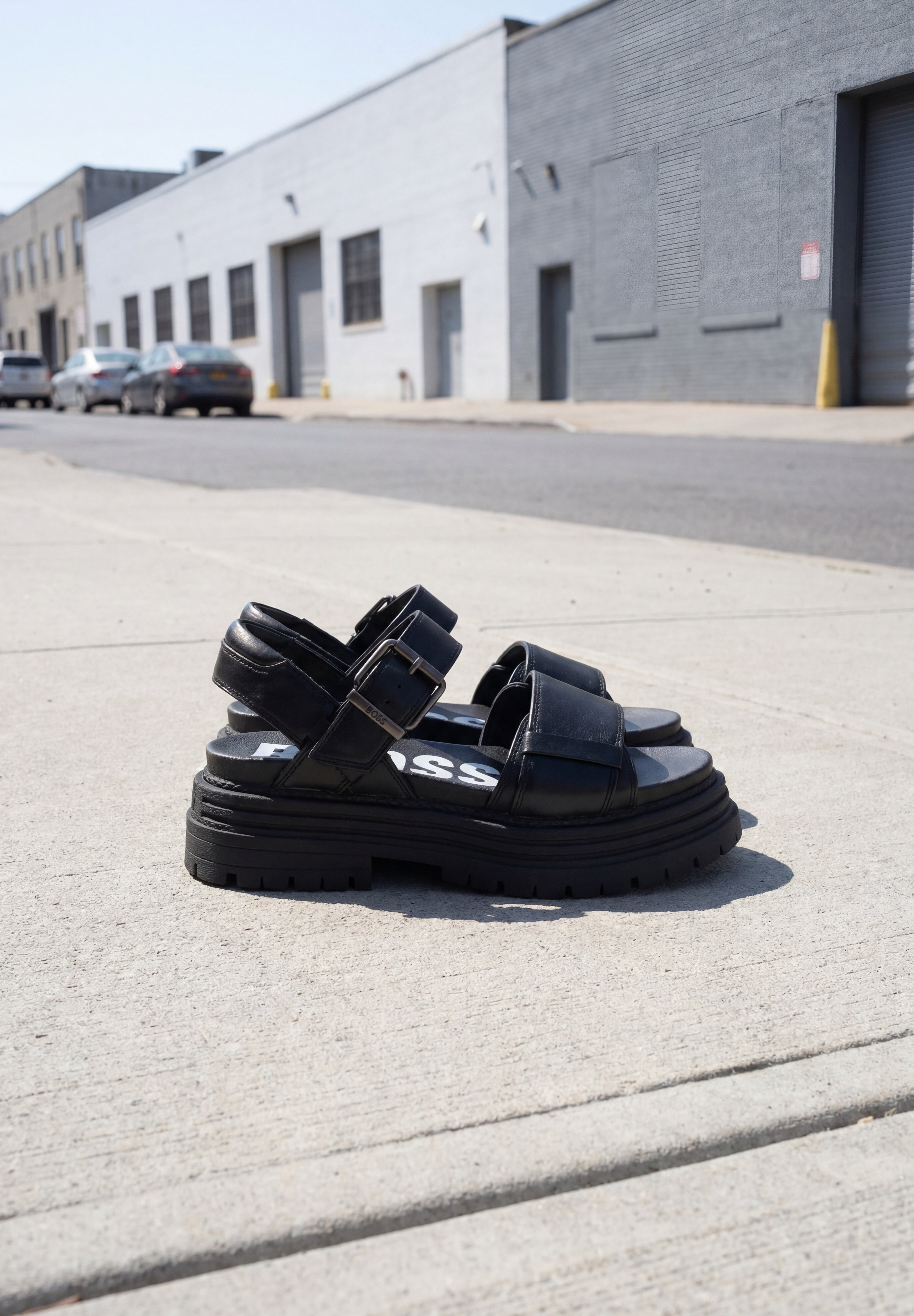 Buffalo LENNOX - Platform sandals - black - Zalando