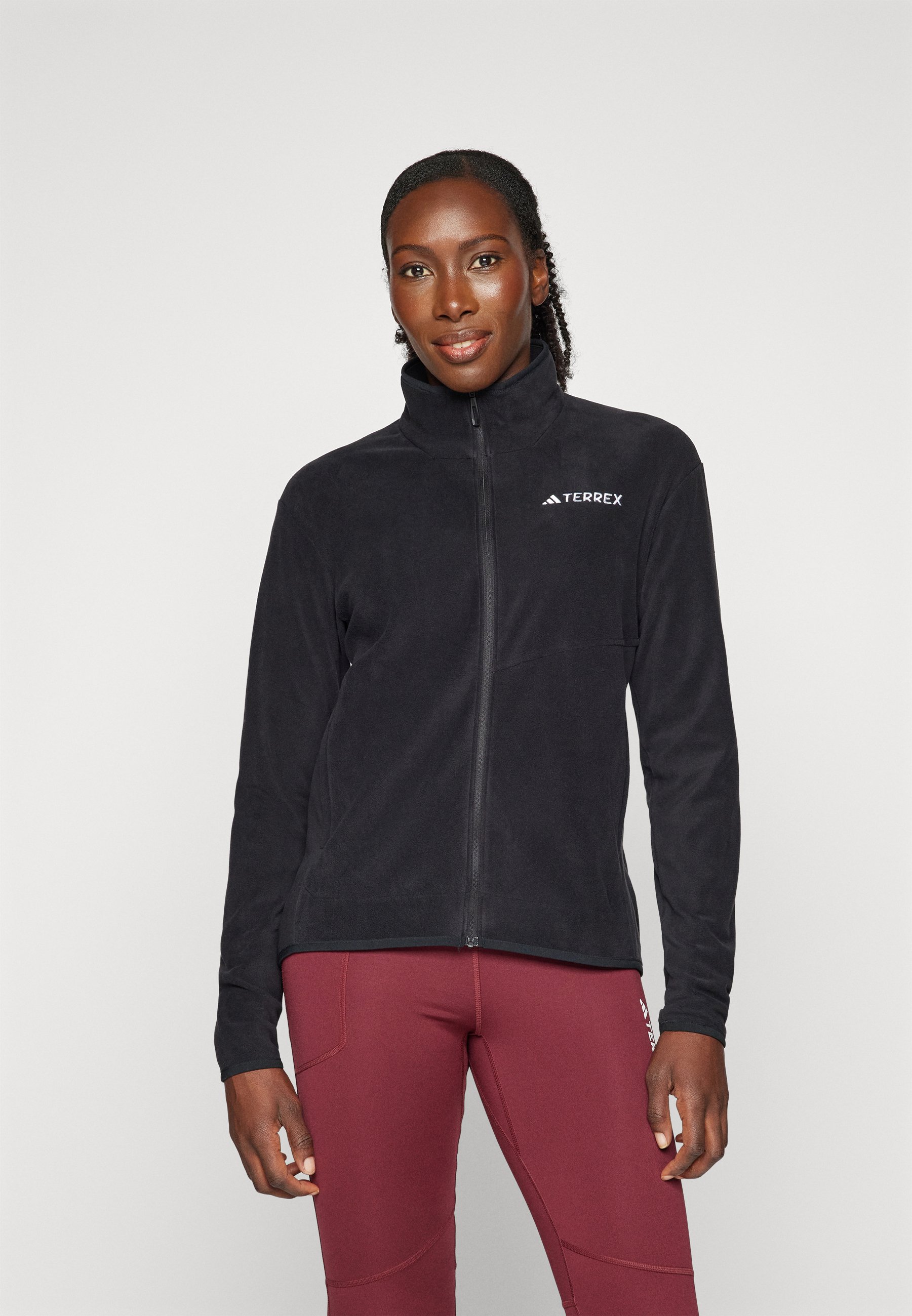Adidas Terrex MULTI FULL-ZIP FLEECE - Fleece jacket - black - Zalando