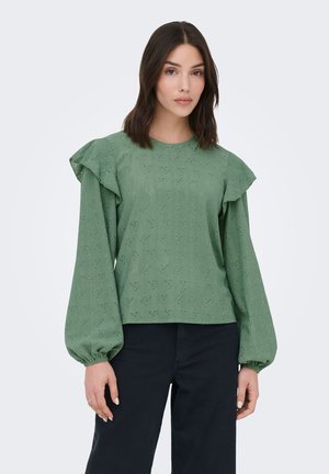 JDY, TOP JDYLOLLIE TOP - Blouse - hedge green
