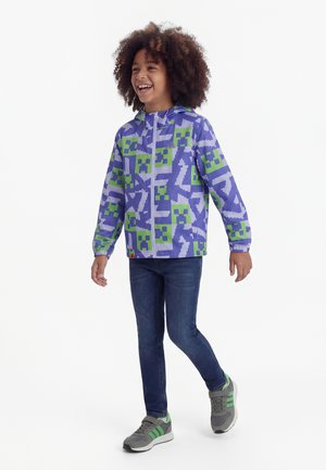 adidas Terrex MINECRAFT  - Αδιάβροχο μπουφάν - violet tone/light blue/semi lucid lime