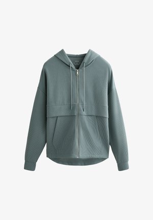 WITH SOFT-TOUCH - Bluză de molton cu fermoar - metallic grey