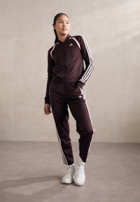 adidas Sportswear TEAMSPORT TRACK SUIT - Gornji dio trenirke - shadow brown/white