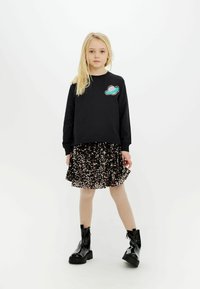 The New MARLIN SEQUIN - sukňa v tvare A - black beauty