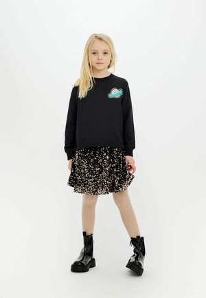 The New MARLIN SEQUIN - sukňa v tvare A - black beauty