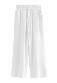 Next WIDE  - Auduma bikses - white