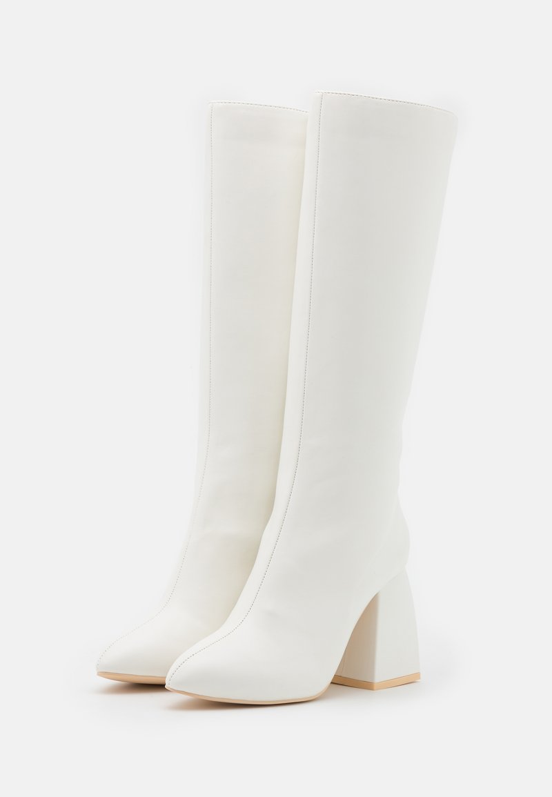 Damen Klassische Stiefel | Nly by Nelly CURVE UNDER KNEE BOOT High Heel Stiefel white/weiß - PG02704 Damen Klassische Stiefel | Nly by Nelly CURVE UNDER KNEE BOOT High Heel Stiefel white/weiß - PG02704