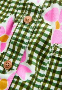Next Skjortekjole - pink green bow print