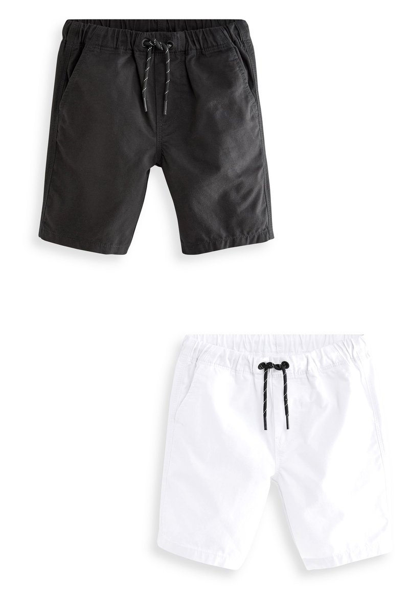 Next 2 PACK PULL-ON SHORTS - Shorts - black/white