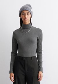 Marc O'Polo DENIM TURTLENECK - Langarmshirt - dark shadow melange