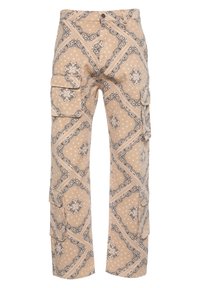 Karl Kani PAISLEY  - Cargobyxor - sand