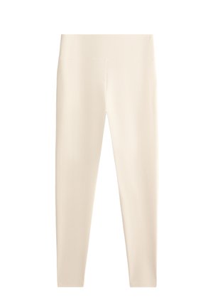 OYSHO HIGH RISE WAFFLE 65cm - Leggingsit - stone