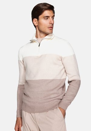 Dan John, SWEATER - Jumper - cream stripes