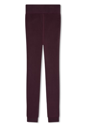 IMBOTTITI A VITA ALTA - Leggings - prugna