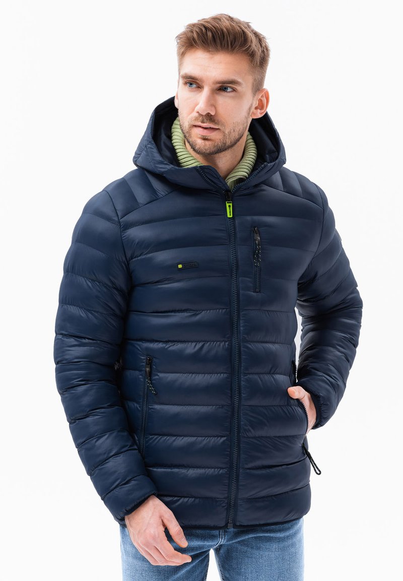 Ombre WITH HOOD - Zimní bunda - blue navy