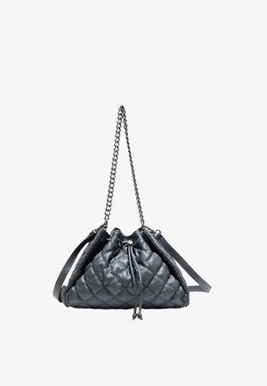 Stradivarius, QUILTED GATHERED SHOULDER BAG - Kabelka - grey