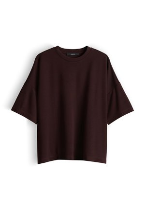 someday., OVERSIZED SOFT TOUCH - T-Shirt basic - mahogany
