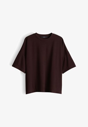 someday., OVERSIZED SOFT TOUCH - T-Shirt basic - mahogany