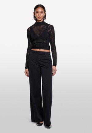 Sisley, WIDE LEG  - Pantaloni - black