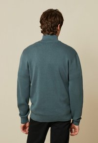 Next ZIP NECK - Pulover - blue
