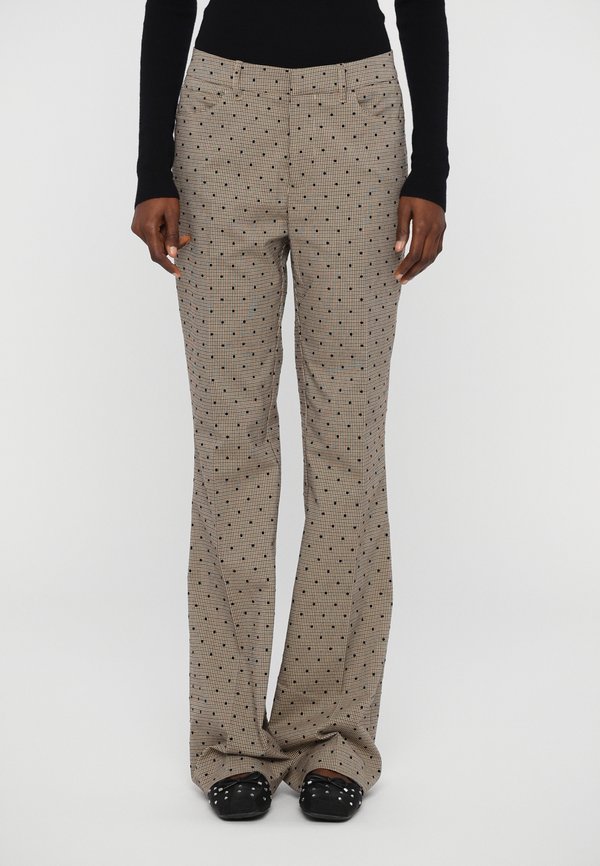 PISTOL CHECK DOTS - Stoffhose - camel