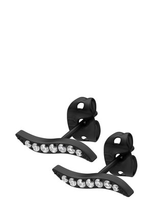 Wildcat SET CRYSTALS EARSTUDS - Ohrringe - Schwarz