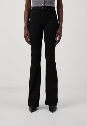 ONLY Tall ONLHELLA LIFE RETRO - Flared Jeans - black denim