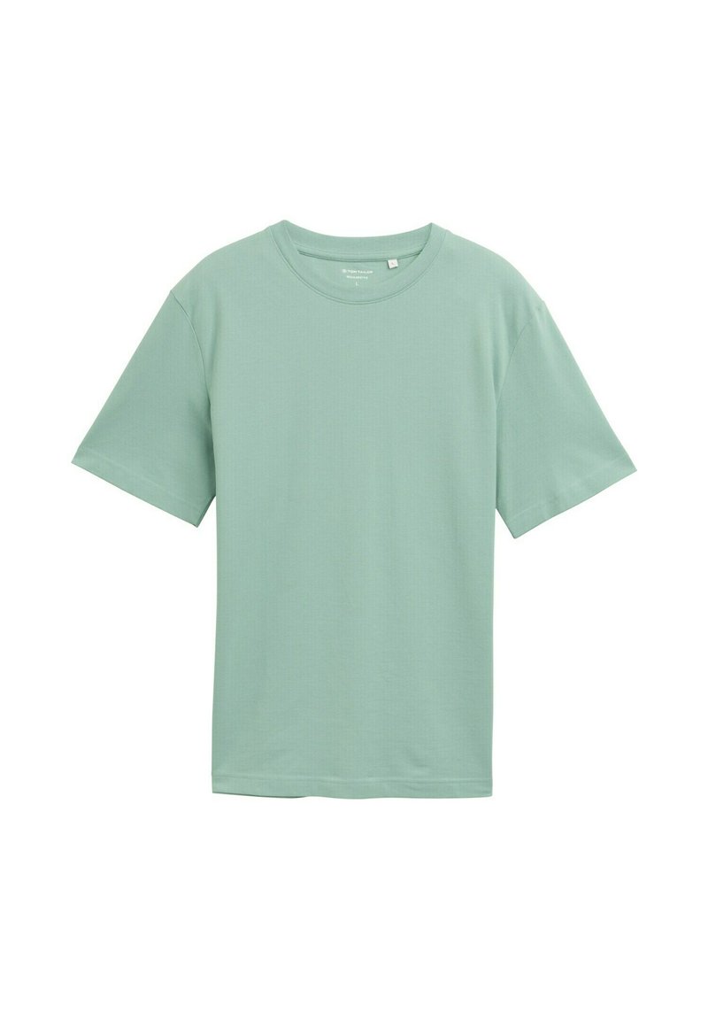 Stradivarius - Camicia Basic In Popeline A Righe Blu Celeste Con Maniche A Sbuffo