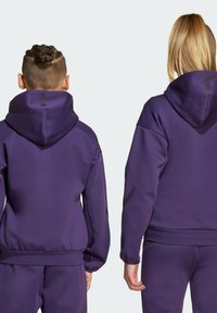 adidas Sportswear Majica s kapuljačom i patentnim zatvaračem - aurora plum/aurora black
