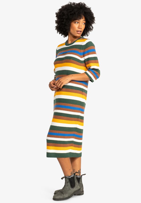 Day dress - rawhide stripe uni