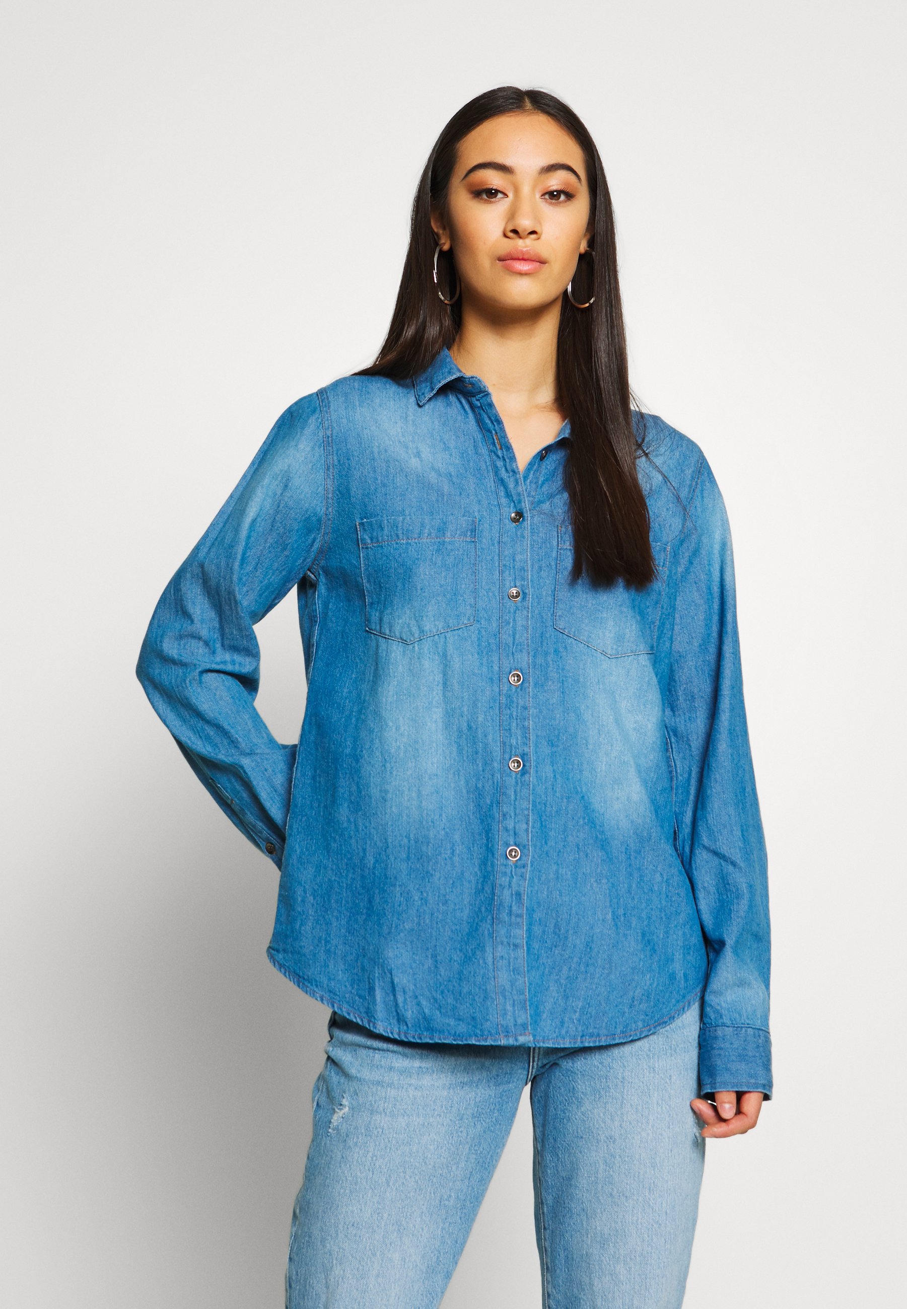 Cotton On Skjorte mid blue wash Zalando.no Cotton On Skjorte - mid blue wash