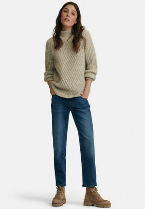 Strickpullover - stein/melange