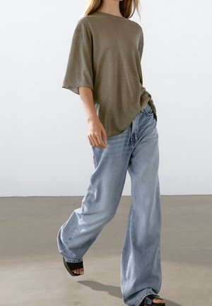 T-paita - mottled dark green