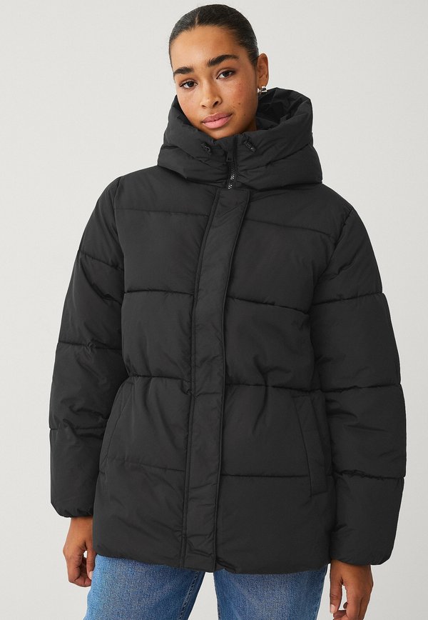 Wintermantel - schwarz