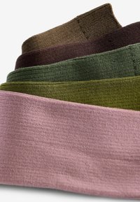 Next 5 PACK REGULAR FIT - Ponožky - green brown pink